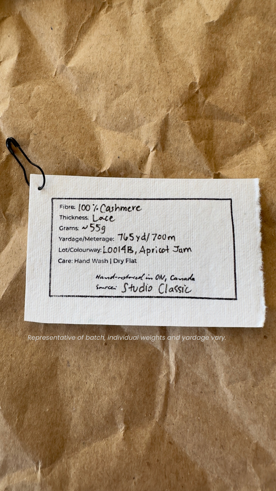 No. 14 | Apricot Jam | 100% Reclaimed Cashmere