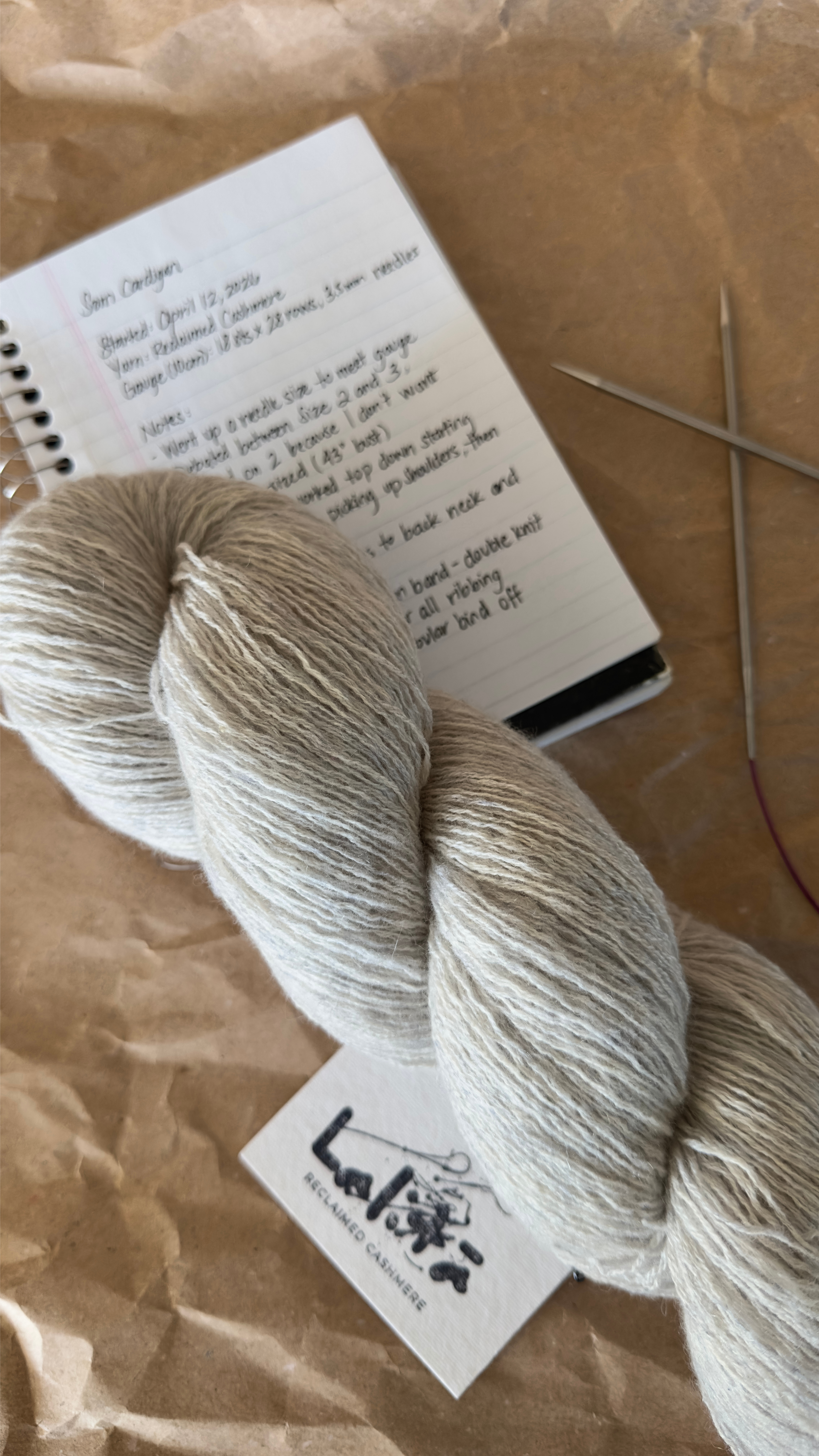 No. 01 | Earl Grey | 100% Reclaimed Cashmere